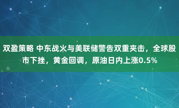 双盈策略 中东战火与美联储警告双重夹击，全球股市下挫，黄金回调，原油日内上涨0.5%